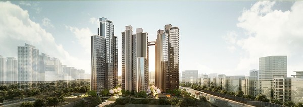 삼성물산이 지난 23일 서울 서초구 신반포15차 재건축사업 시공권을 확보했다. 이곳에 신축 아파트 641가구 등을 건립할 예정이다.[조감도=삼성물산 제공]