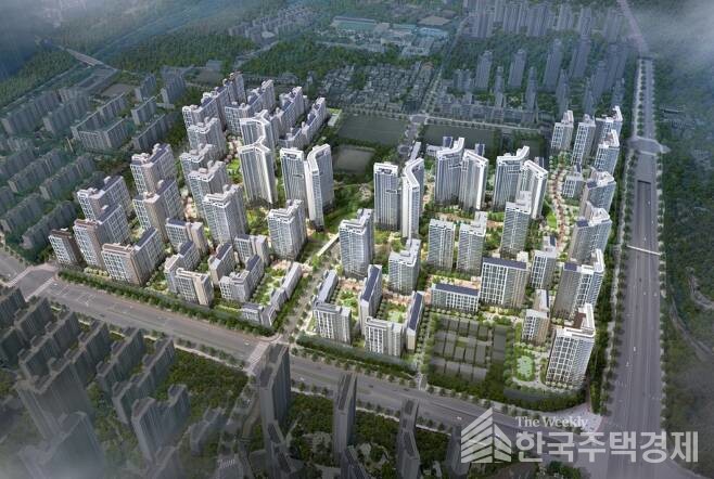 서울 강남 개포주공1단지가 일반분양에 들어감에 따라 분양가상한제를 피하게 됐다. 이 단지는 재건축을 통해 6,700세대가 넘는 대규모 아파트로 탈바꿈될 예정이다. [조감도=현대건설]