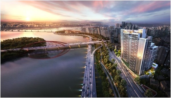 지난 14일 GS건설이 서울 마포구 밤섬현대아파트의 리모델링 시공자로 선정됐다. 이곳은 리모델링을 통해 최고 26층 높이의 아파트 248가구 규모로 탈바꿈할 전망이다.[조감도=GS건설 제공]