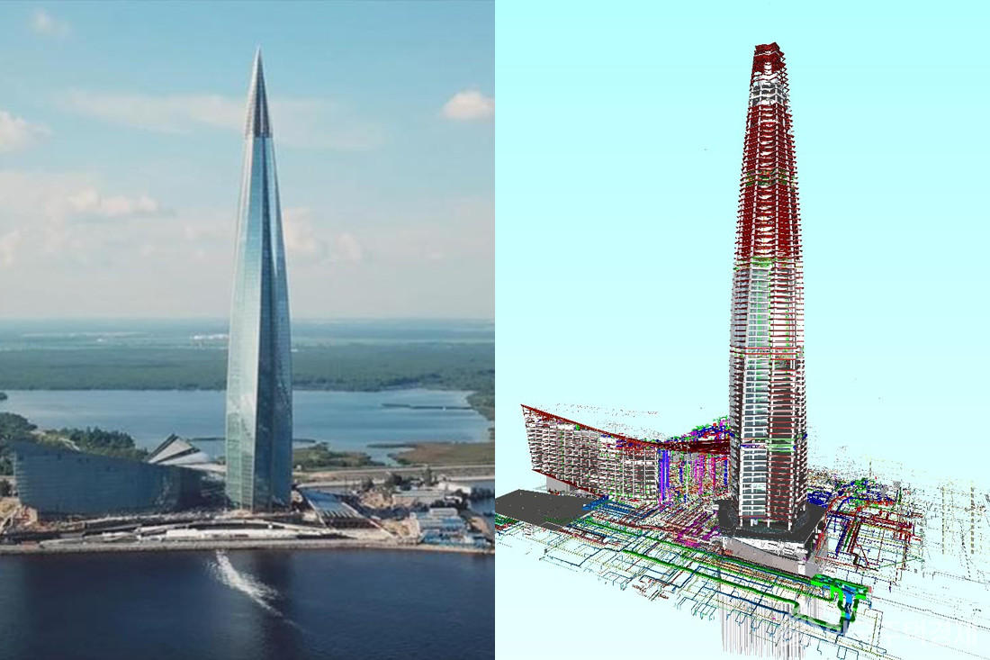 유럽 최고층 빌딩 '러시아 락타(Lakhta)센터' (462m, 88층) [삼성물산 제공]