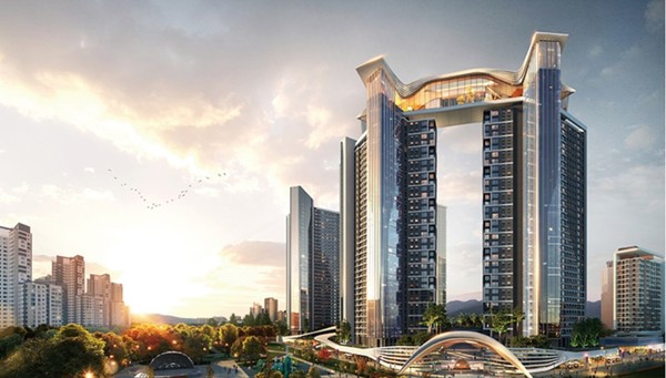 지난 6일 대우건설이 경기 과천시 과천5단지의 재건축 시공권을 따냈다. 재건축을 통해 최고 35층 높이의 아파트 1,260가구 등이 들어설 전망이다.[조감도=대우건설 제공]