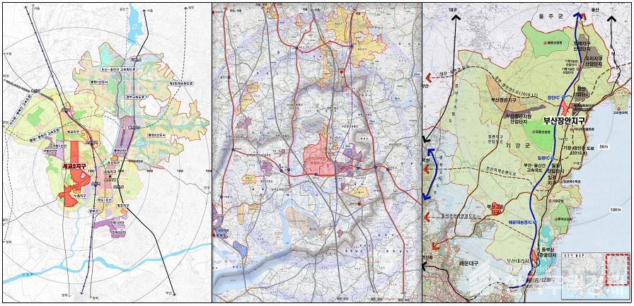 오산세교2·평택고덕·부산장안 위치도 [자료=LH]