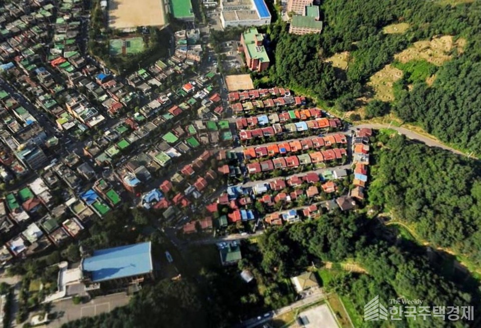 의왕 내손가구역 항공사진