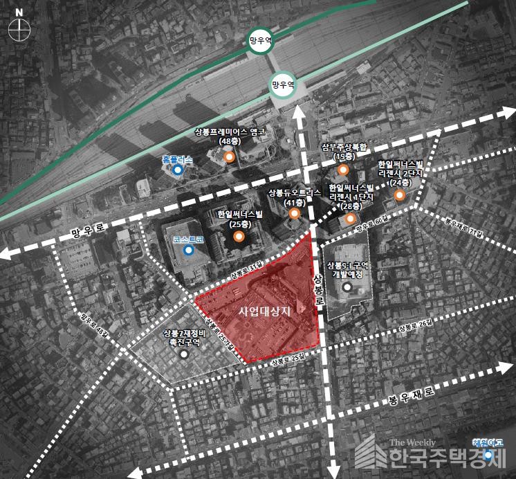 상봉9재정비촉진구역 재개발 [위치도=서울시 제공]
