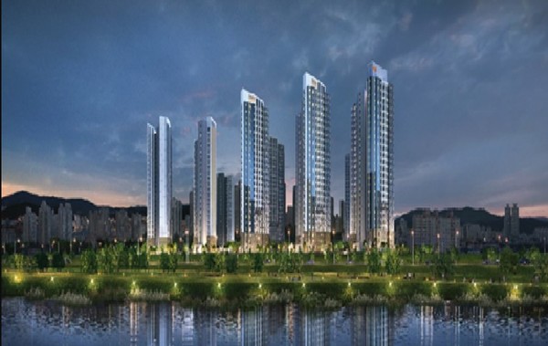 DL이앤씨가 지난 10일 대전 중구 용두동2구역의 재개발사업 시공자로 선정됐다. 이곳 재개발을 통해 최고 25층 높이의 아파트 794가구 등을 건립할 계획이다.[투시도=DL이앤씨 제공]
