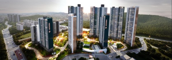 지난 24일 대우건설이 인천 부평구 십장4구역의 재개발사업을 수주했다. 이곳에 최고 35층 높이의 아파트 962가구 등을 건립할 계획이다.[조감도=대우건설 제공]