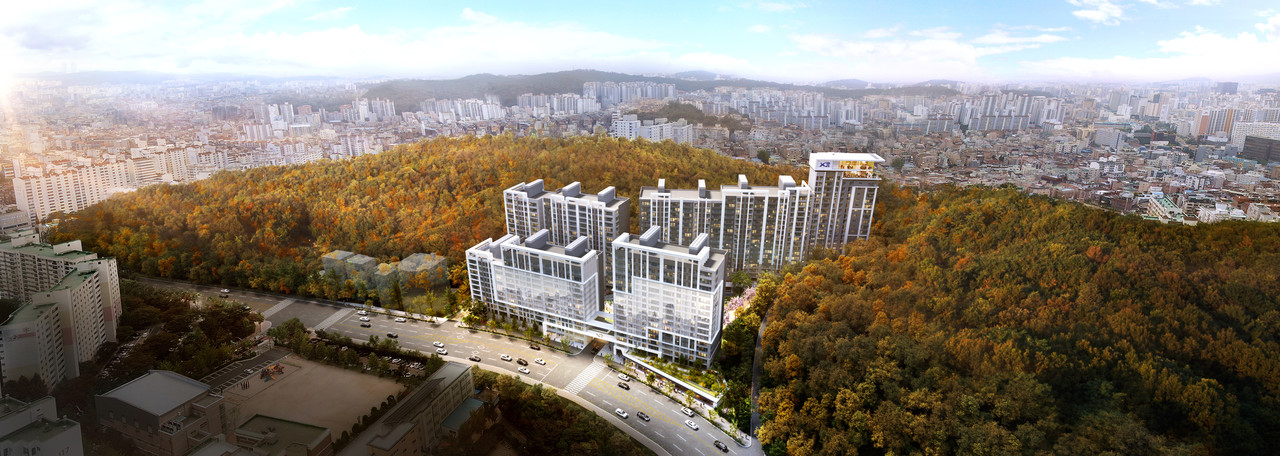 지난 12일 서울 양천구 목동우성아파트가 GS건설을 리모델링 시공자로 선정했다. 사업을 통해 최고 18층 높이의 아파트 361가구 규모로 재탄생할 전망이다.[조감도=GS건설 제공]