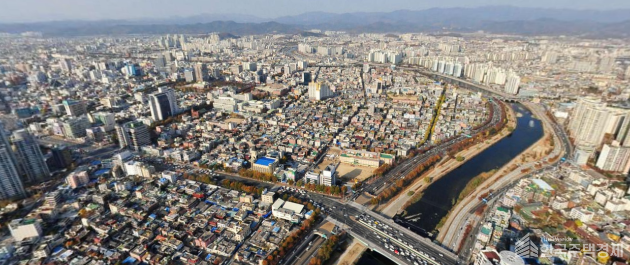 우방오성타운 [사진=네이버 항공뷰 갈무리]