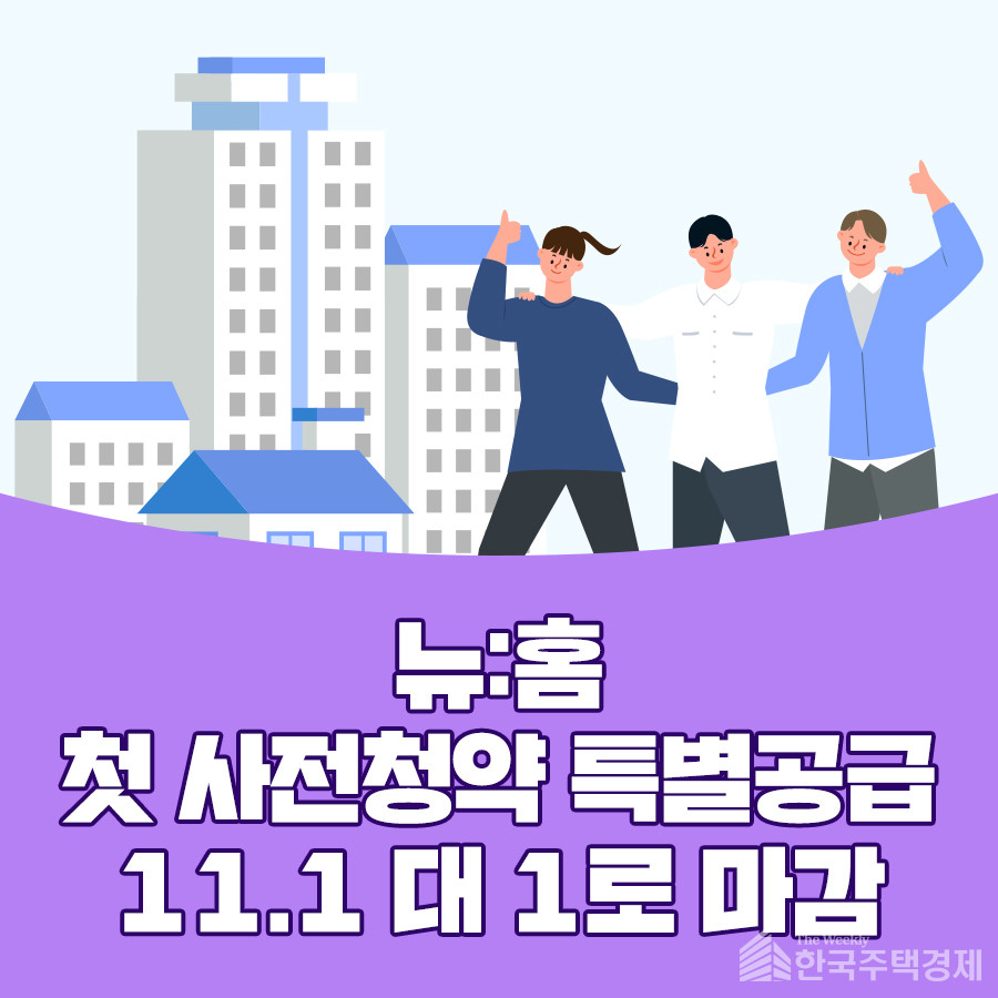 뉴홈 첫 사전청약에 1만5,000여명이 몰렸다. [자료=국토부 제공]