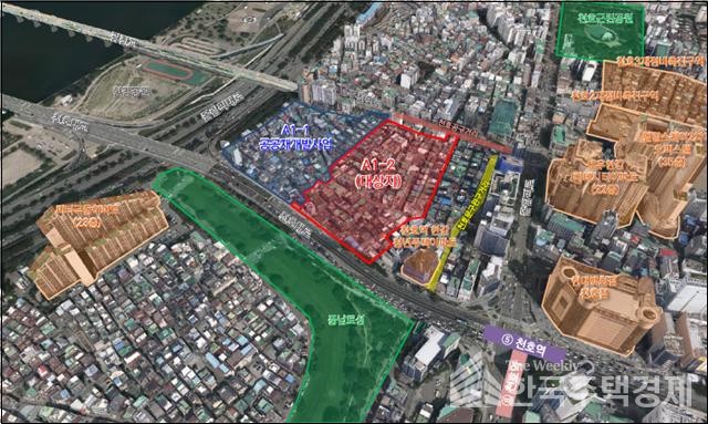 서울 강동구 천호A1-2구역 [위치도=서울시 제공]