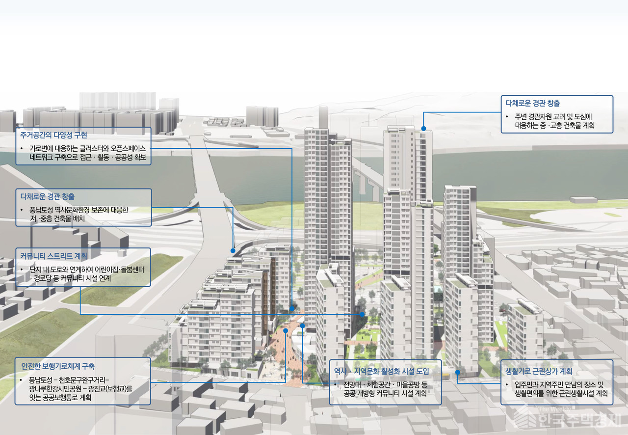 서울 강동구 천호A1-2구역 [종합구상도=서울시 제공]