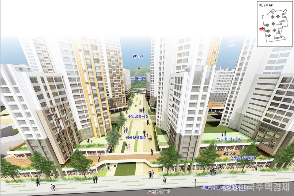 시흥동 810 일대 재개발 단지 배치 계획안 [사진=서울시]