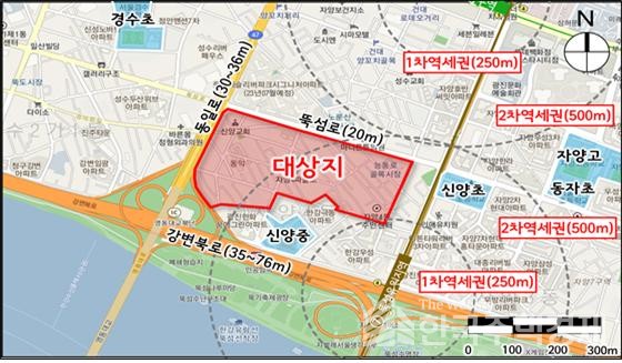 (가칭)자양4동 통합구역 위치도 [사진=광진구]