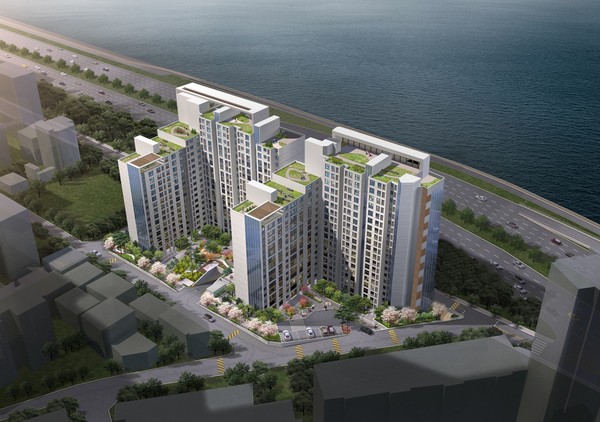 지난 27일 서울 강남구 청담건영아파트가 리모델리 행위허가를 받았다. 최고 20층 높이의 아파트 262가구 규모로 다시 짓는다.[조감도=조합 제공]