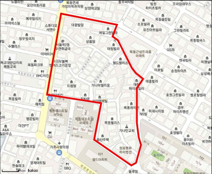 서울 양천구 목2동 232번지 일대(2만1,161㎡) [위치도=양천구 제공]