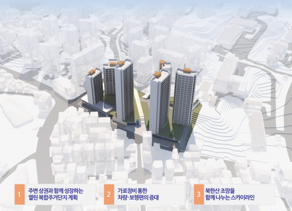 불광동 600 일대 재개발 개발 계획 방향  [사진=서울시]