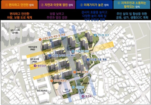 서울 동작구 상도동 244번지 일대 재개발 [종합구상도=서울시 제공]