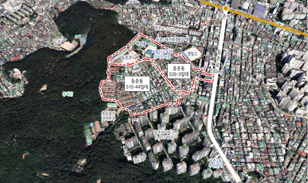 서울 강서구 등촌동 일대 모아타운 위치도 [자료=서울시]