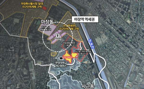 마장동 382 일대 재개발 위치도 [사진=서울시]