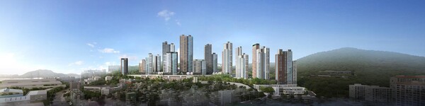 두산위브더제니스 오션시티 [투시도=두산건설 제공]