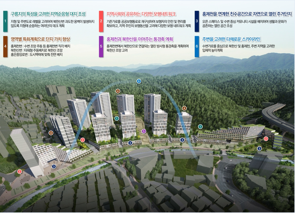 서울 서대문구 홍은동 8-400일대 신통기획 종합구상도 [자료=서울시]
