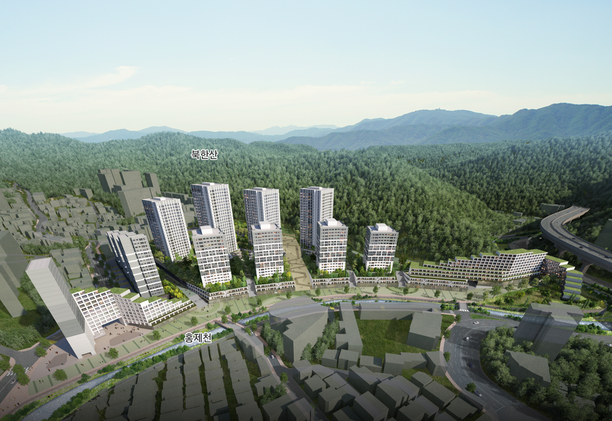 서울 서대문구 홍은동 8-400일대 신통기획 조감도 [자료=서울시]