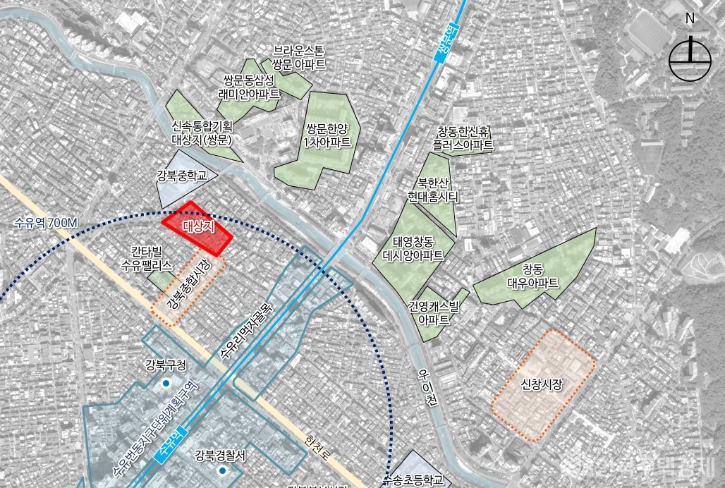 서울 강북구 수유동 170-1번지 일대 [위치도=서울시 제공]