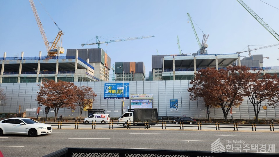 서울의 한 재건축 공사현장 [사진=심민규 기자]