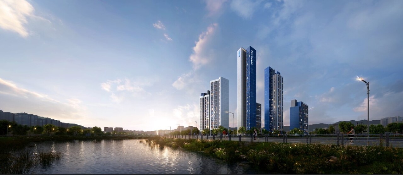 지난 10일 포스코이앤씨가 서울 광진구 중곡아파트의 공공재건축 시공자로 선정됐다. 최고 25층 높이의 아파트 345세대와 부대복리시설 등이 들어설 전망이다.[조감도=포스코이앤씨 제공]