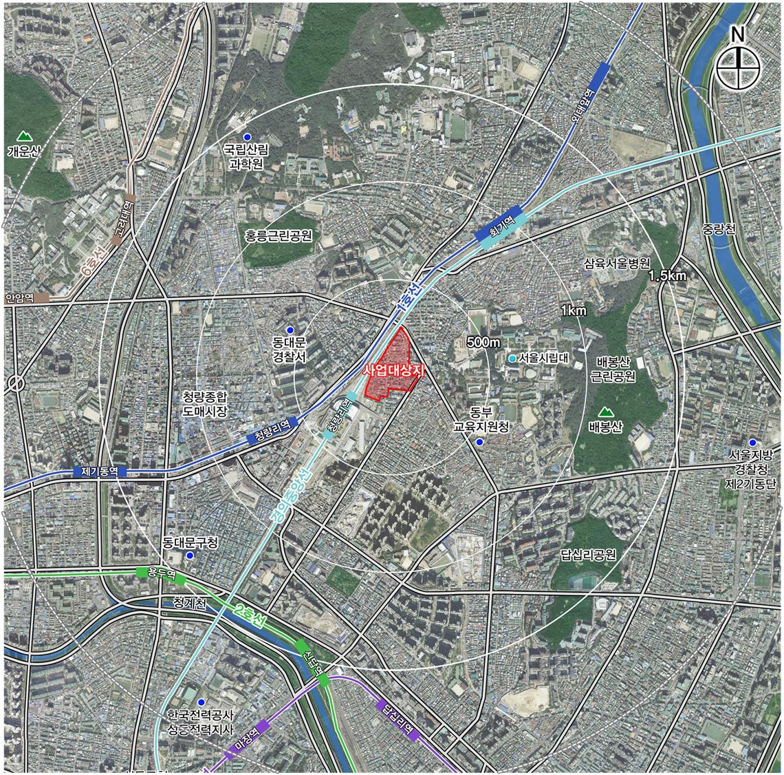 서울 동대문구 전농9구역 위치도 [사진=LH]