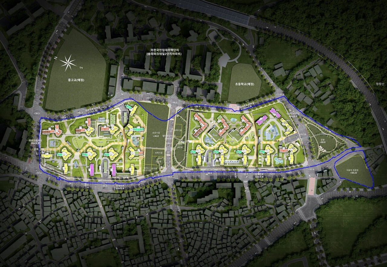 서울 송파구 마천3구역 [배치도=서울시 제공]