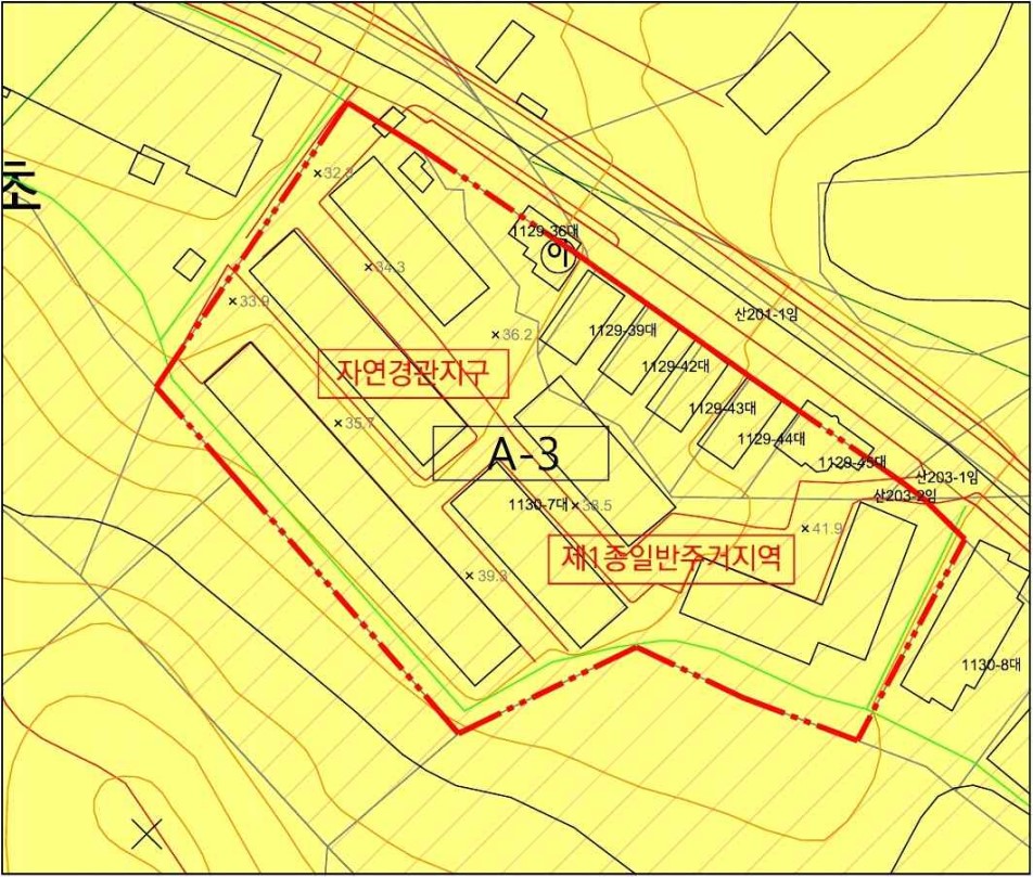 서울 강서구 화곡동 1130-7번지 일대 [지형도민=고시문 일부]