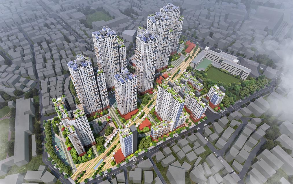 중화5구역 공공재개발 조감도 예시도 [사진=LH 제공]