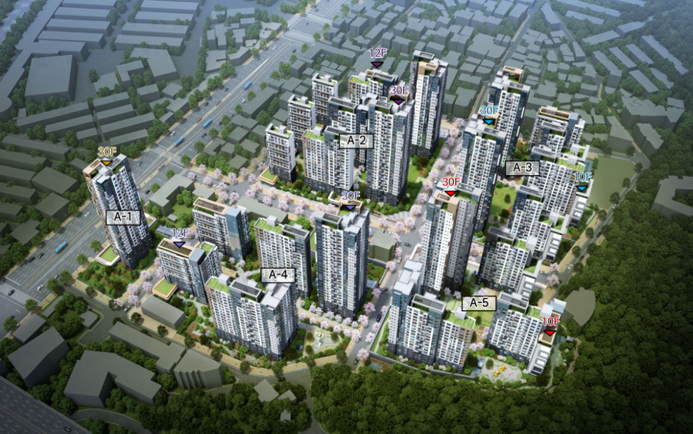 서울 금천구 시흥3동 950번지 일대 모아타운 [조감도=서울시 제공]