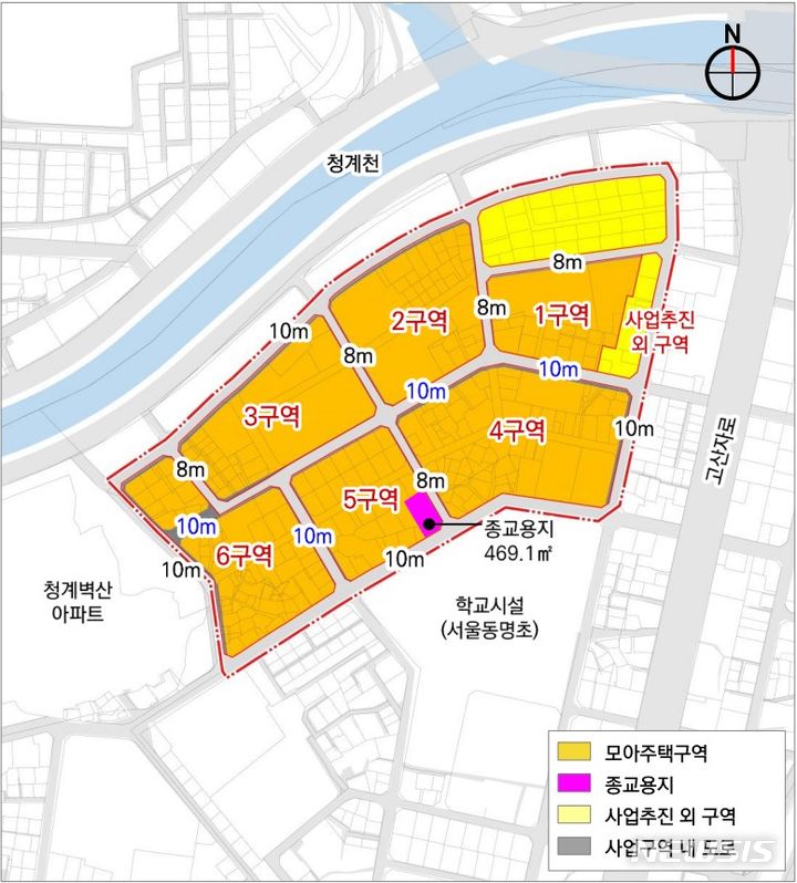 서울 성동구 마장동 457번지 일대 [위치도=성동구 제공]