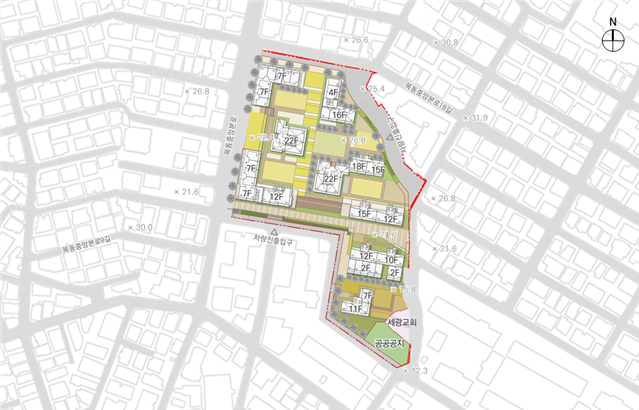 목2동 232번지 일대 신통기획 재개발 건축배치계획안 [자료=서울시]