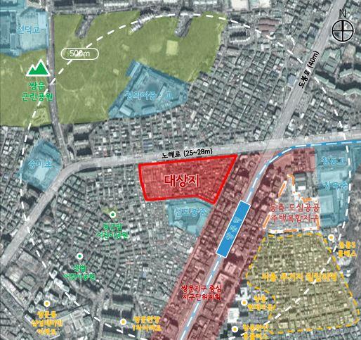 서울 쌍문역 서측 도심공공주택복합지구 위치도 [자료=서울시]
