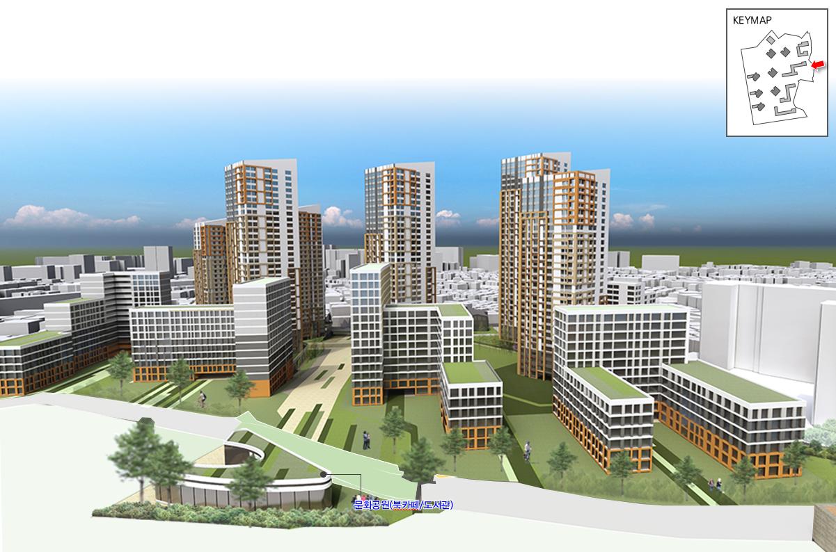 서울 금천구 시흥1구역 단치배치 계획안 [사진=서울시 제공]