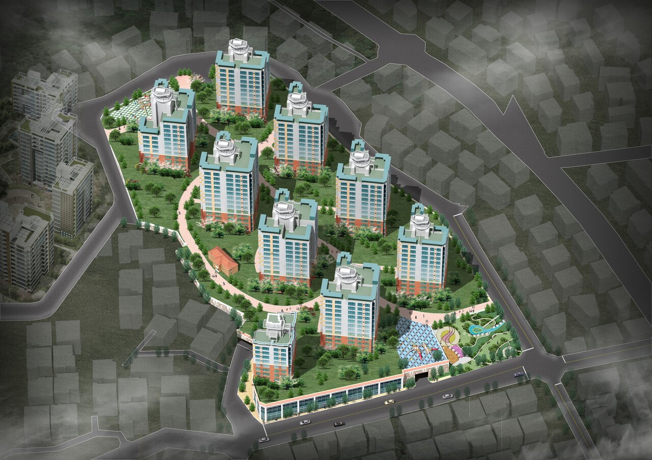 ‘1호 공공재건축’ 서울 중랑구 망우1구역이 종상향을 통해 층수, 세대수를 높여 사업성을 개선할 수 있게 됐다. [조감도=서울시 정비사업 정보몽땅]