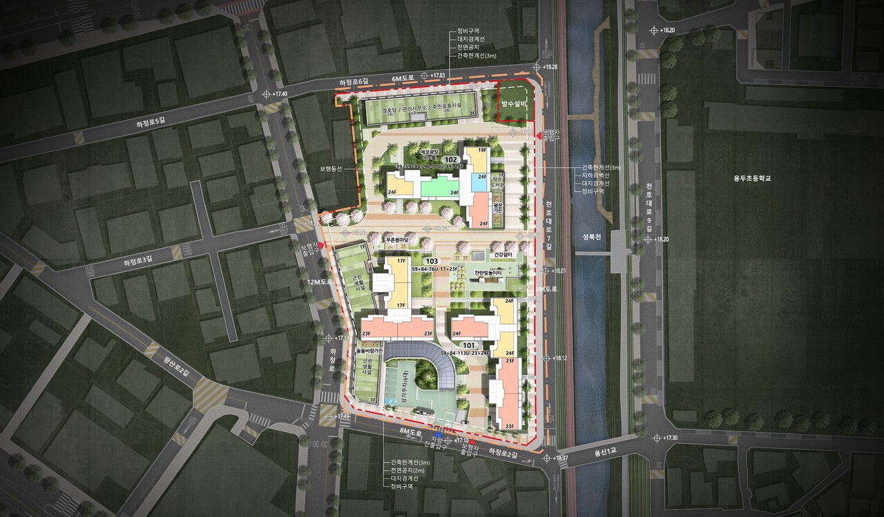 신설1구역 공공재개발 배치도 [사진=서울시]