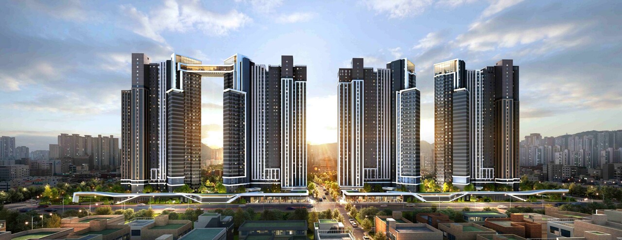 부산 동래구 사직2구역 재개발 [투시도=삼성물산 제공]