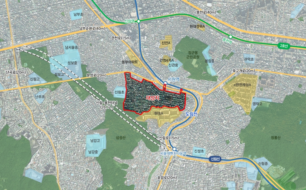 서울 관악구 신림5구역 [위치도=관악구 제공]