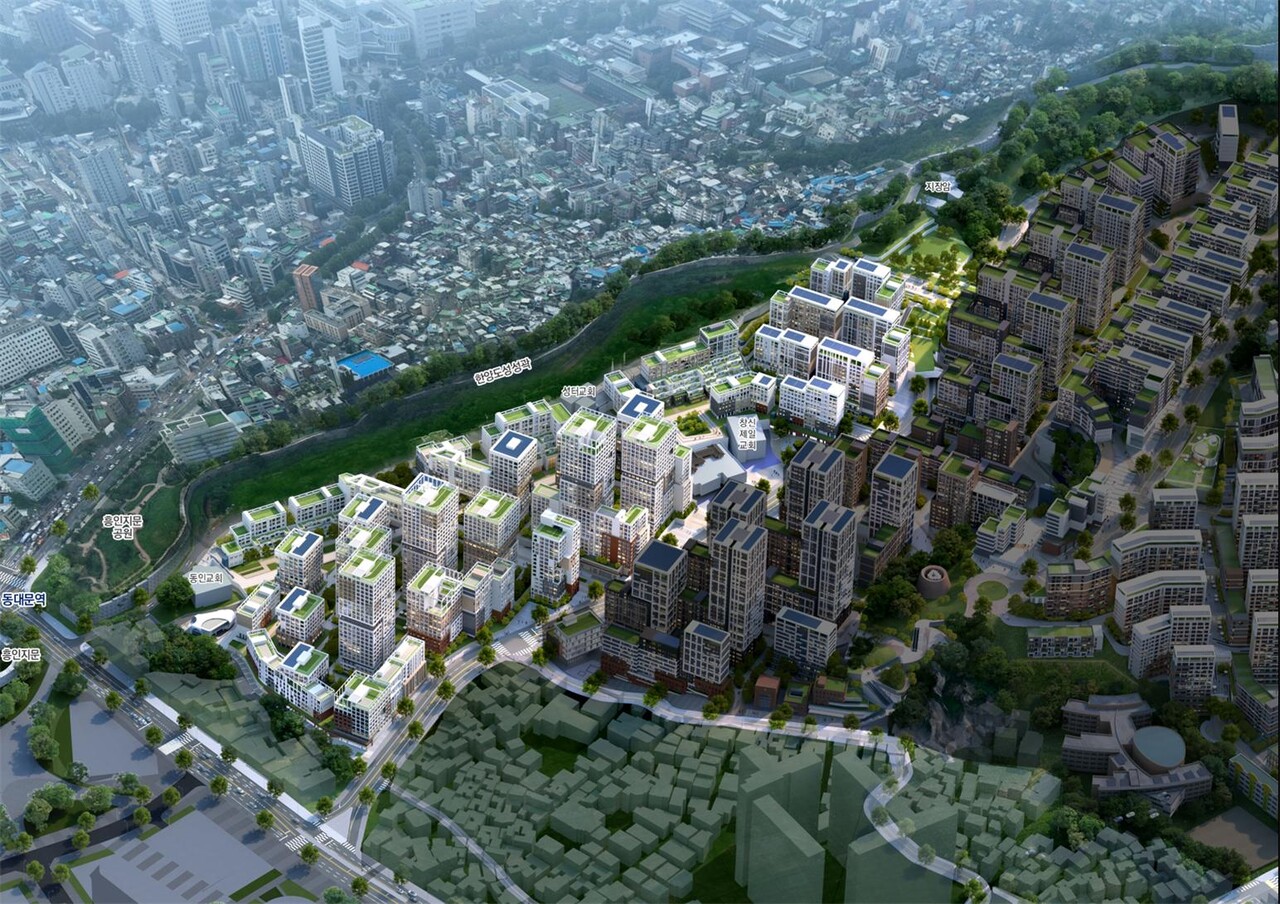 창신동 629번지 일대 신통기획 조감도 [자료=서울시]