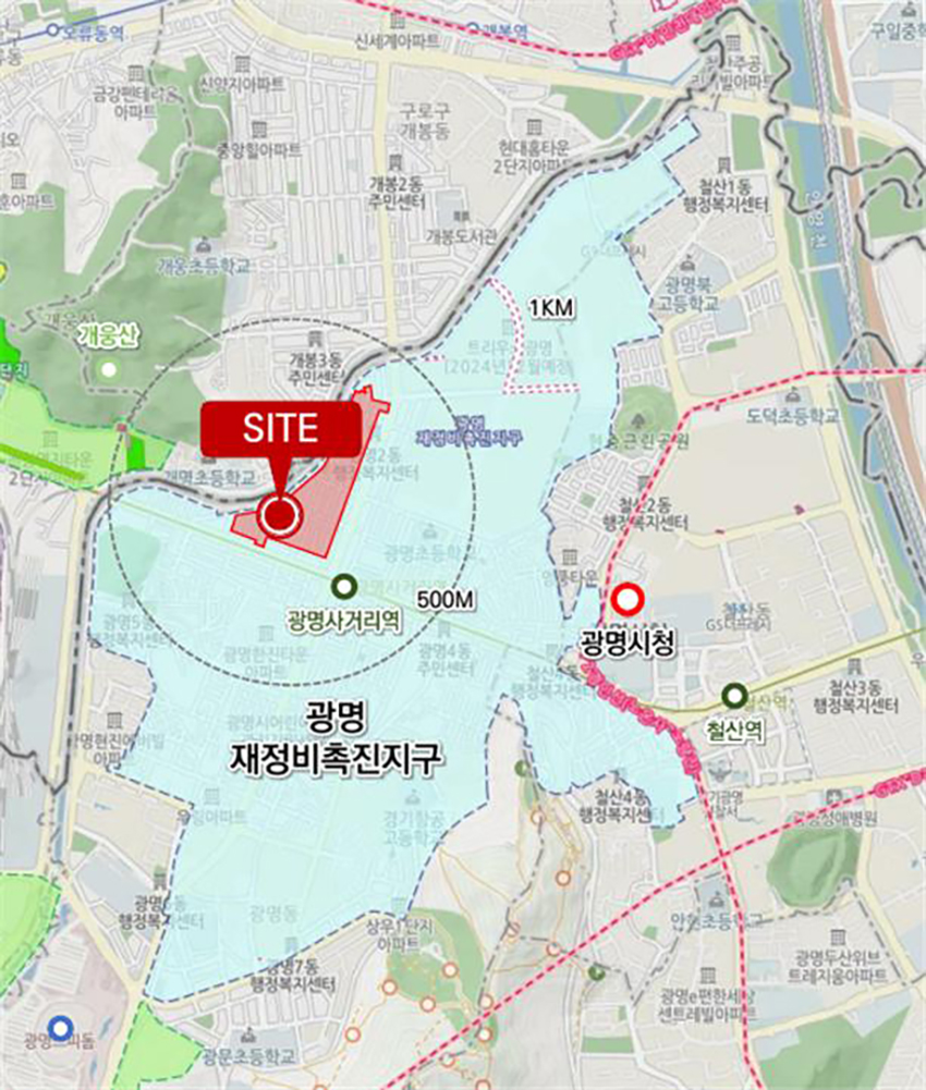 광명3구역 공공재개발 위치도 [위치도=위원회 제공]