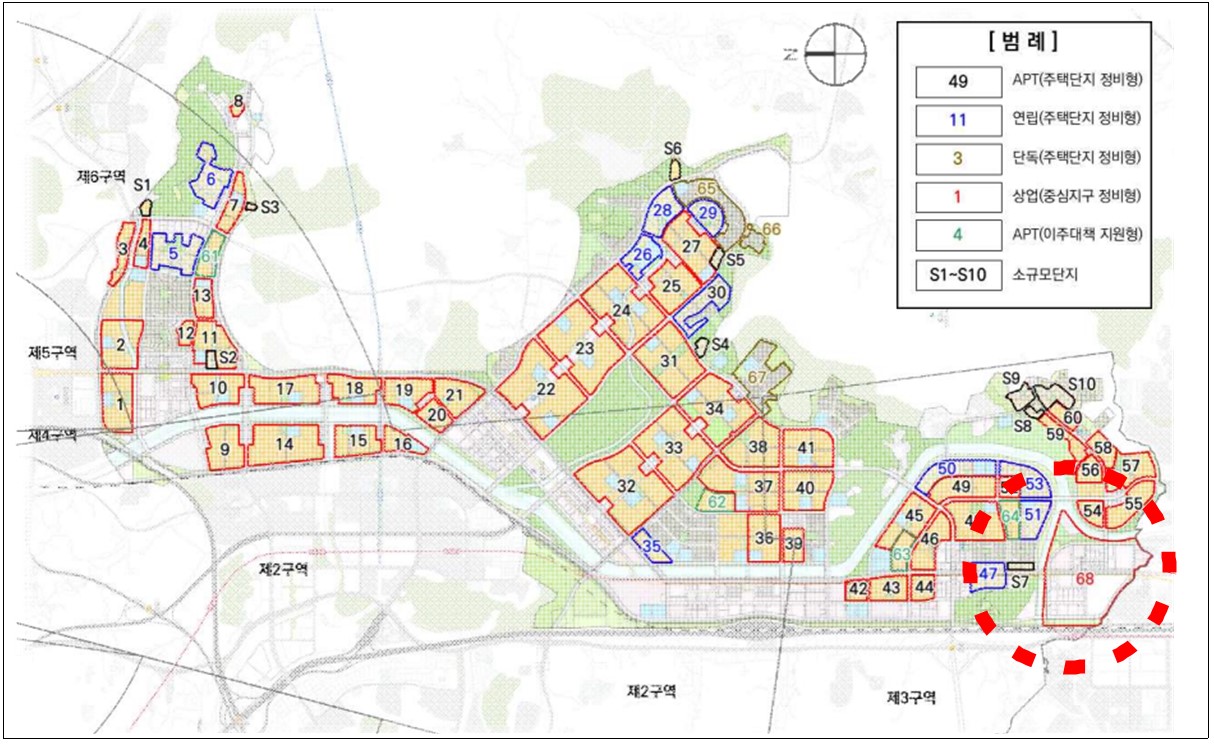 분당신도시 특별정비예정구역 총괄도 [자료=성남시 제공]