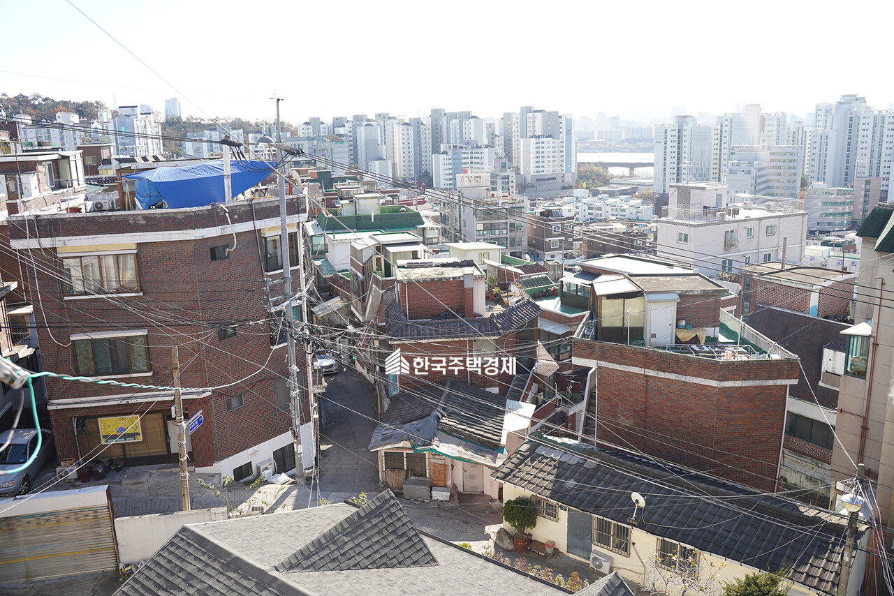 금호21구역 재개발 전경 [사진=이호준 기자]