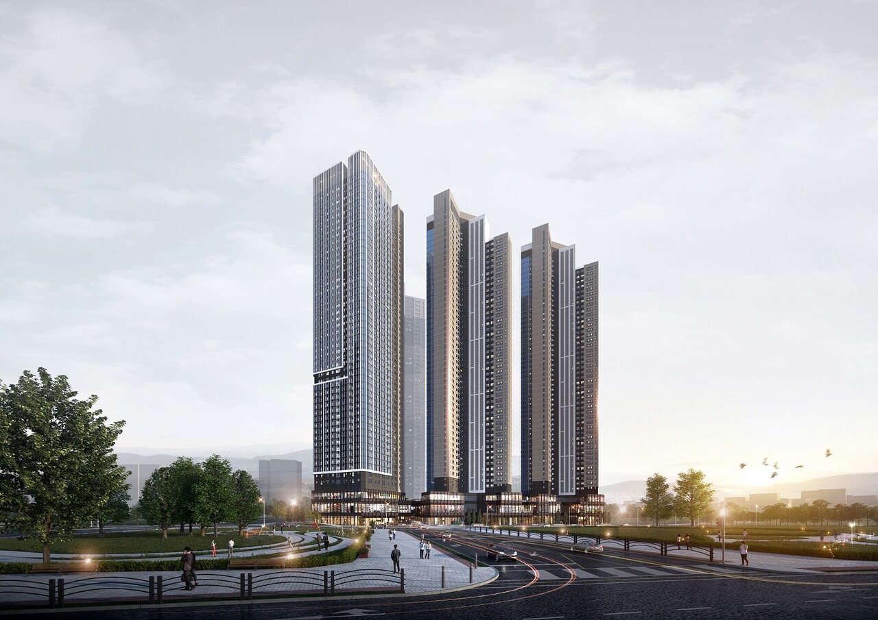 서울 중랑구 상봉9구역을 재개발하는 '더샵 퍼스트월드 서울' [투시도=포스코이앤씨 제공]