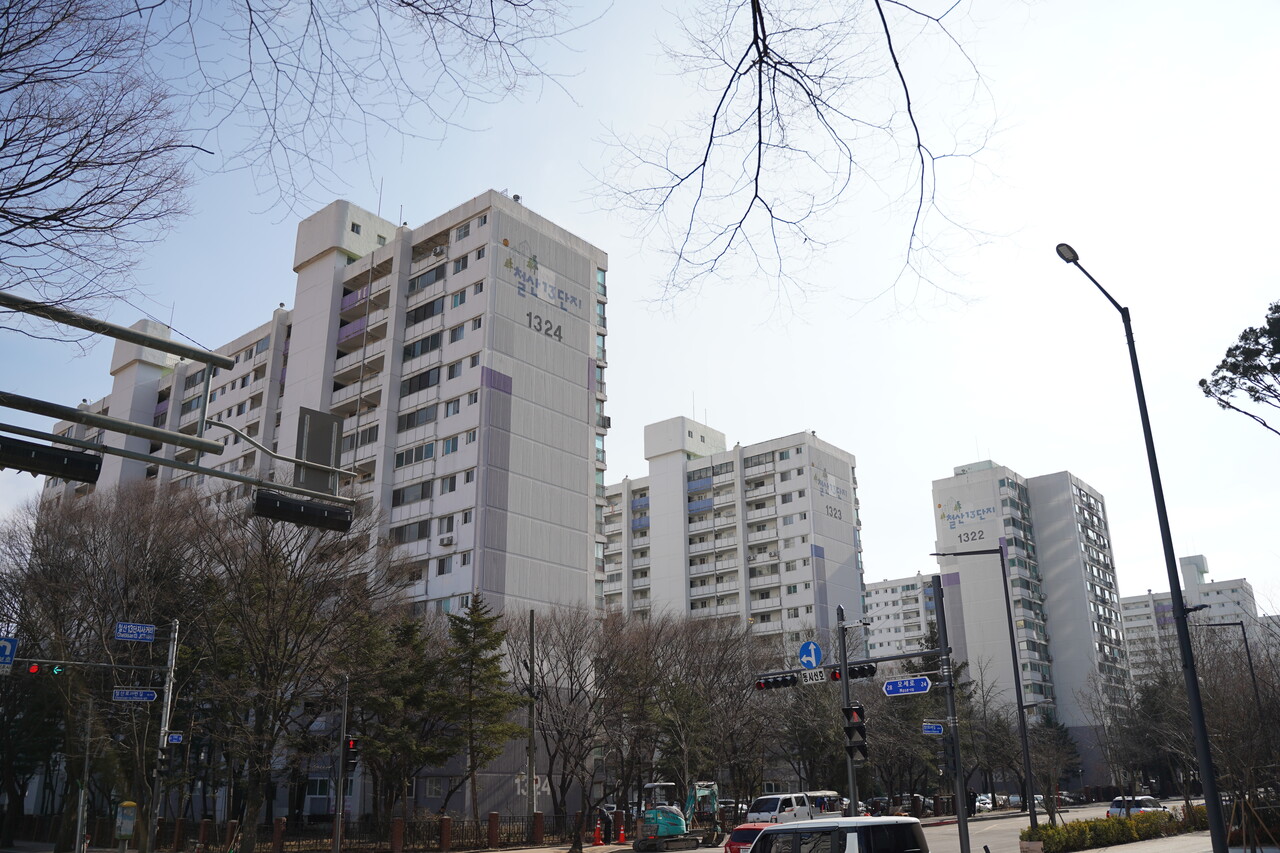 경기 광명시 철산주공13단지 일대 [사진=이호준 기자]