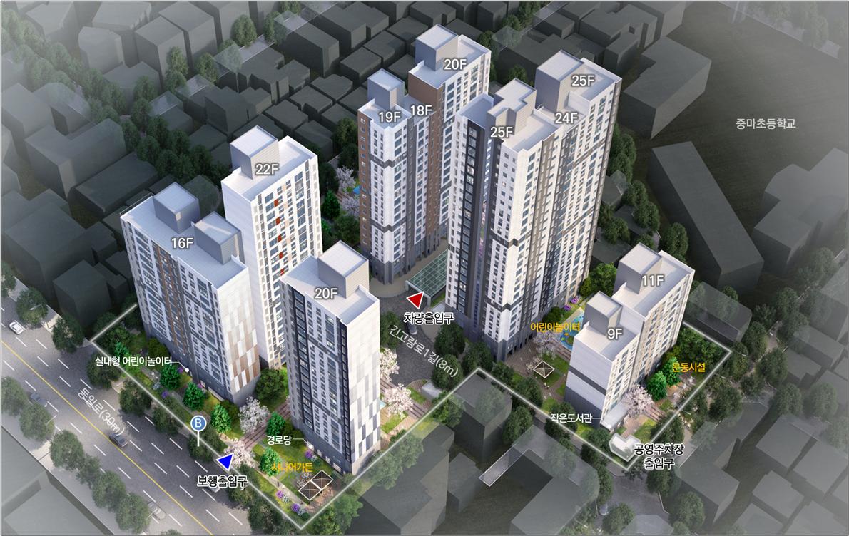 서울 광진구 중곡아파트 [조감도=서울시 제공]