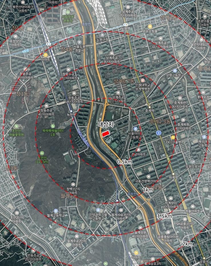 서울 노원구 상계마들단지 노후 임대 재정비 선도 사업 [위치도=SH공사 제공]